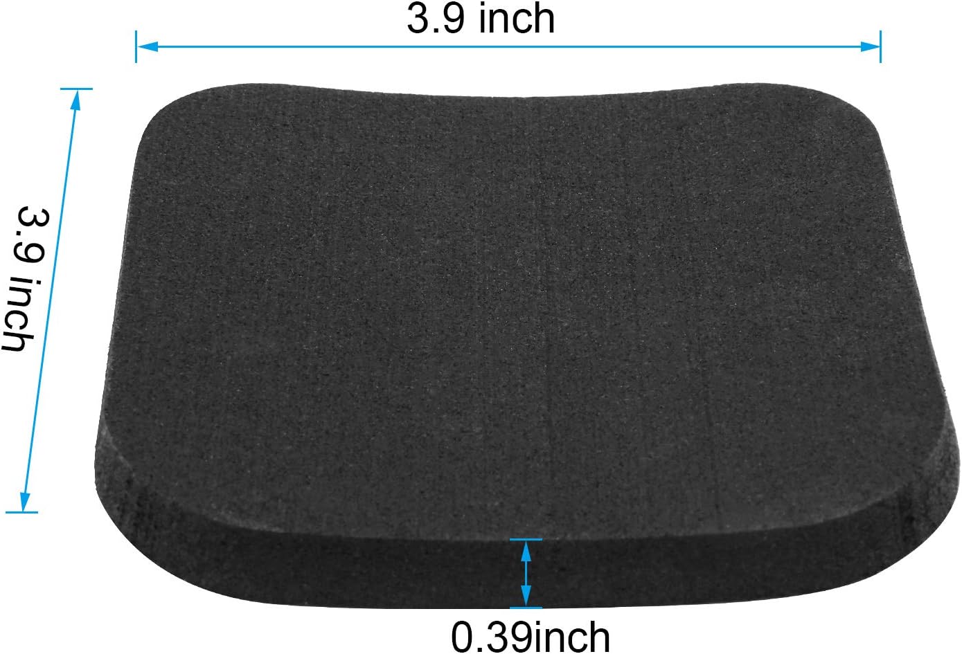 4Pcs Treadmill Mats, Coolrunner High Density Equipment Pads Noise Reduction for Floor Protection, Washing Machine Pads, Anti Vibration Rubber mats for Stationery Bike, Rowing Machine, Home Gym Station - Image 2
