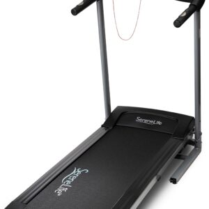 SereneLife Folding Treadmill Exercise Running Machine – Electric Motorized Running Exercise Equipment