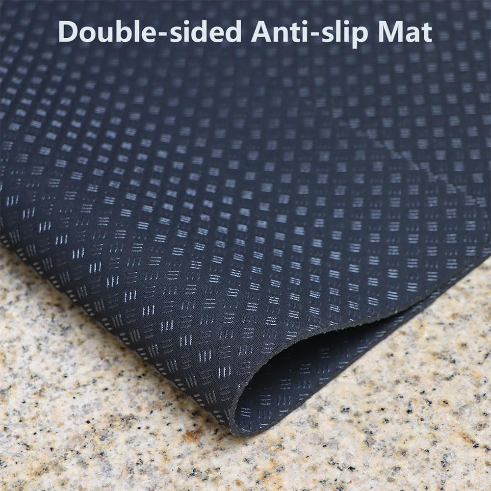 Double-Sided Non Slip Mat for Stepper Exercise Machine & Under Desk Mini Elliptical Exercise Equipment, Small Workout Floor Protection Mat for Seated Pedal Exerciser, Indoor Cycling Bike - Image 2