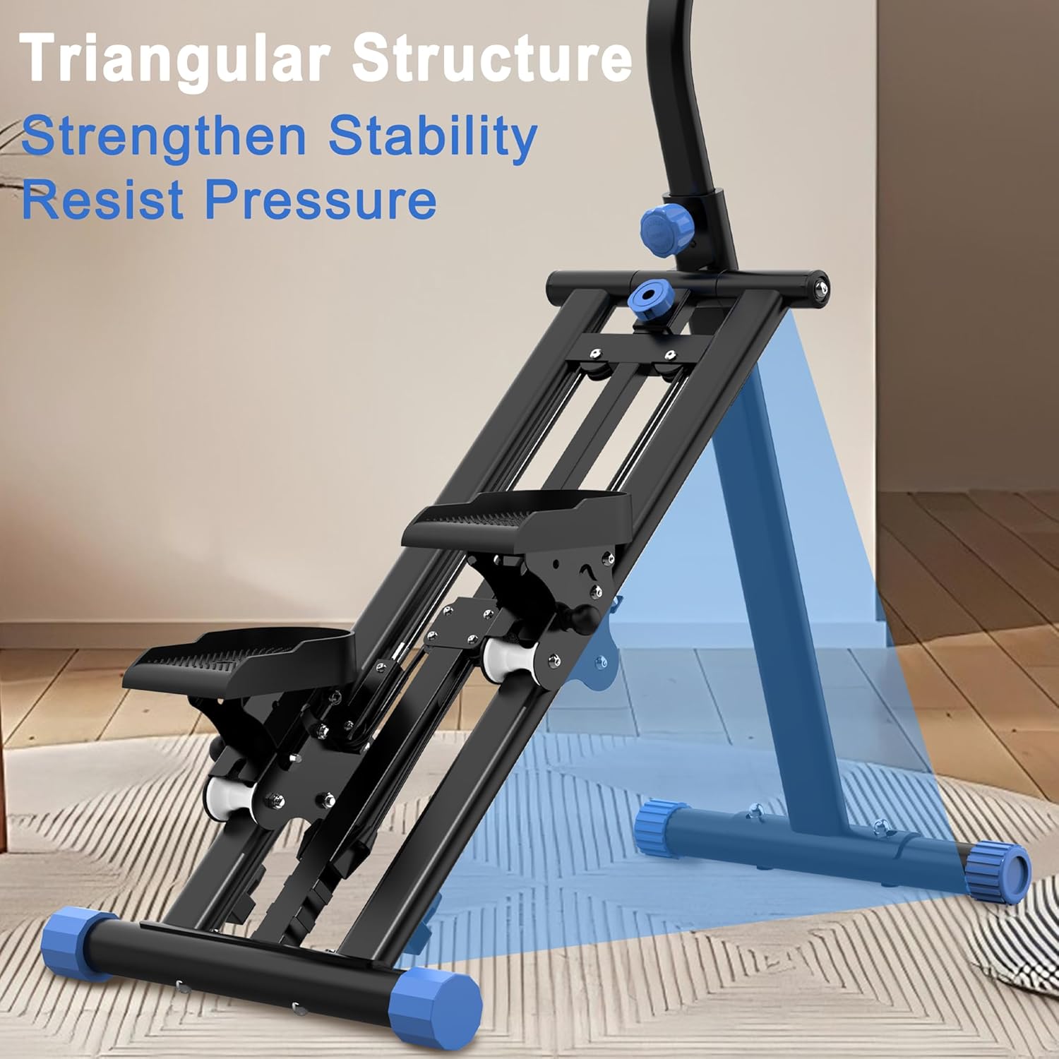 Stair Stepper with Resistance Home-Upgrade Vertical Climber Workout Machine for Full-Body Exercise with Stable Frame Adjustable Handlebar - Image 7