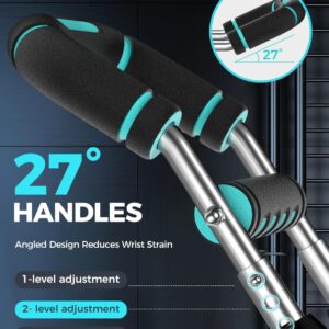 Twister Arm Trainer, Adjustable 5 Resistance Levels (40-130 lbs) Chest & Arm Workout Equipment for Men & Women, Ergonomic Home Gym Strength Trainer with Anti-Slip Handles & Carry Bag