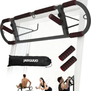 Adjustable Pull-Up Bar for Doorway – Heavy Duty, No Screw Installation, Multi-Function for Home Gym, Strength Training, JARGUUO