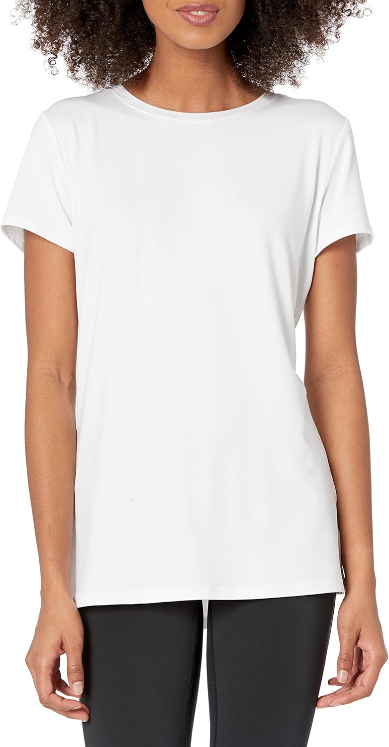 Amazon Essentials Women's Active Quick Dry Tech Stretch Short-Sleeve Crewneck T-Shirt (Available in Plus Size), Multipacks - Image 2