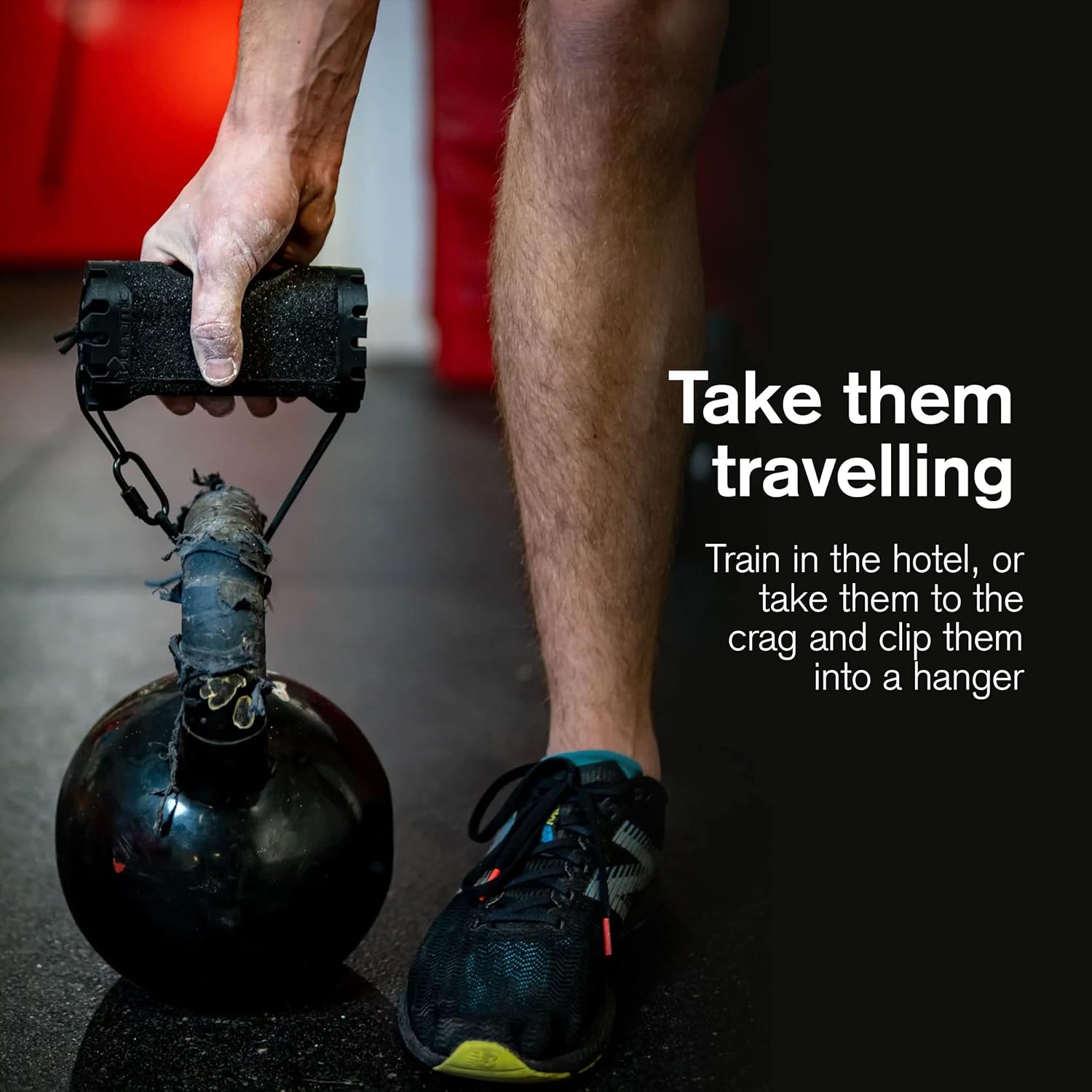 Duonamic PowrHolds Grip Strength Trainer | Portable Finger Training Tool for Climbers | Compact, Safe & Travel-Friendly | Pairs with Eleviia Doorway Pull Up Bar | Train at Home, Gym, or Outdoors - Image 4