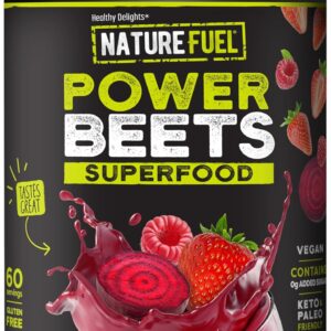 Nature Fuel Power Beets Powder, Delicious Mixed Berry, Concentrated Superfood Supplement, Supports Circulation, Natural Energy & Stamina, Non-GMO, 60 Servings (Packaging May Vary)