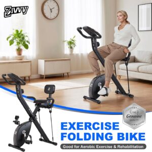 ZIWWVY- Foldable 3-in-1 Exercise Bike for Home – Upright & Recumbent Stationary Bike with 330 lbs Capacity, 8-Level Magnetic Resistance, Arm Bands & Pulse Sensor, Easy Assembly, 2025 upgrade X-bike