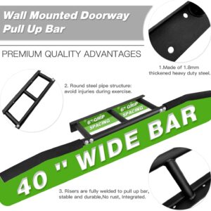 ATENTO Pull Up Bar, Chin Up Bars Ceiling Mount, Workout for Home Gym, Beam, Crossfit – Heavy-Duty, Foam Grip, Easy installation
