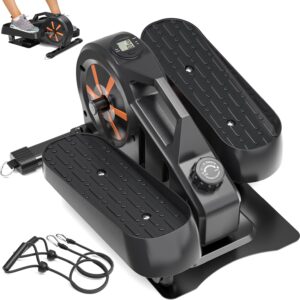 Under Desk Elliptical Exercise Machine Ellipse Leg Exerciser Mini Elliptical Machines for Home Portable & Quiet Foot Pedal Exerciser