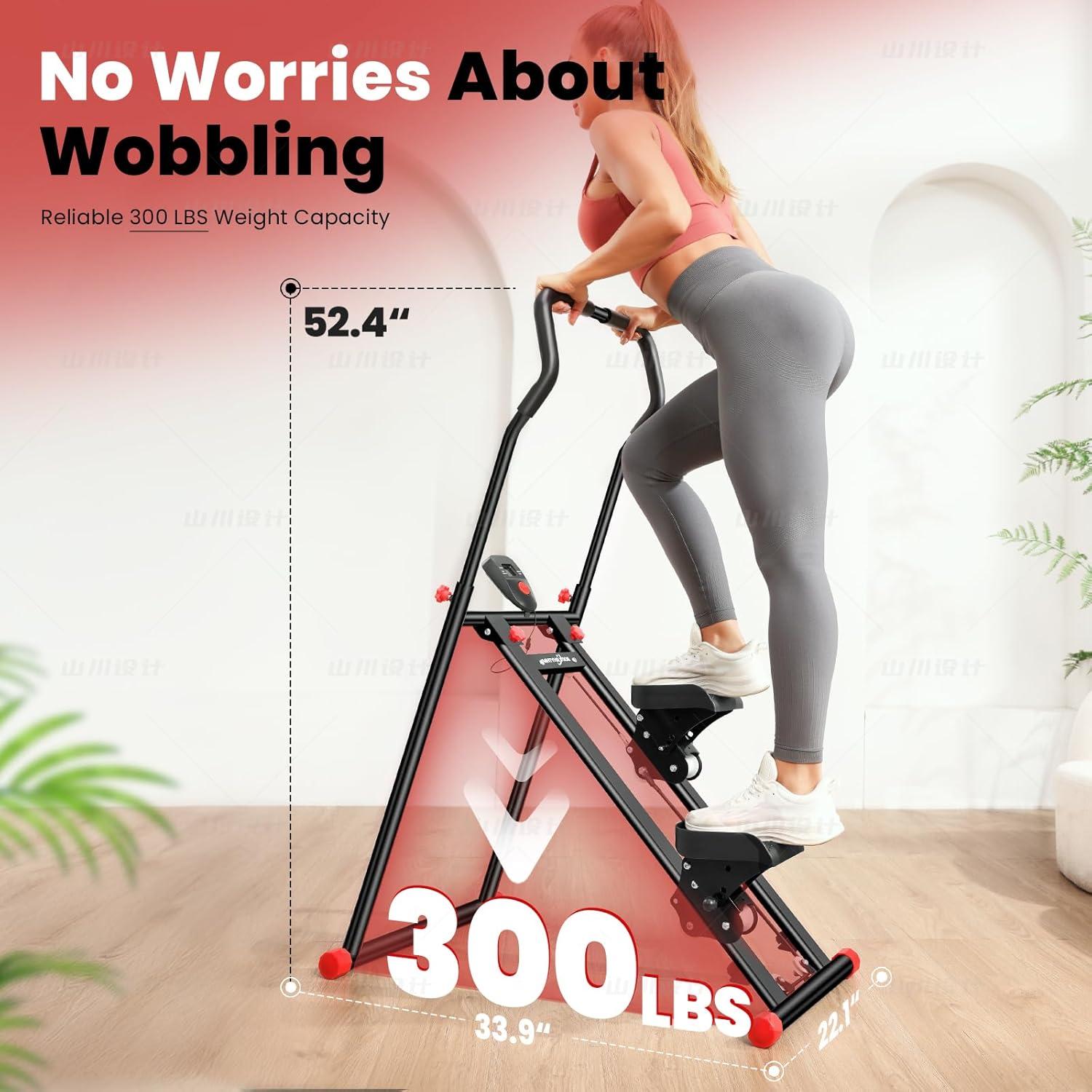 BODYRHYTHM New Stair Stepper for Home Gym Exercise, Vertical Climber Machine for Full Body Workout, Foldable Cardio Exercise Machine, Stair Climber with Adjustable Handlebar & Pedals - Image 5