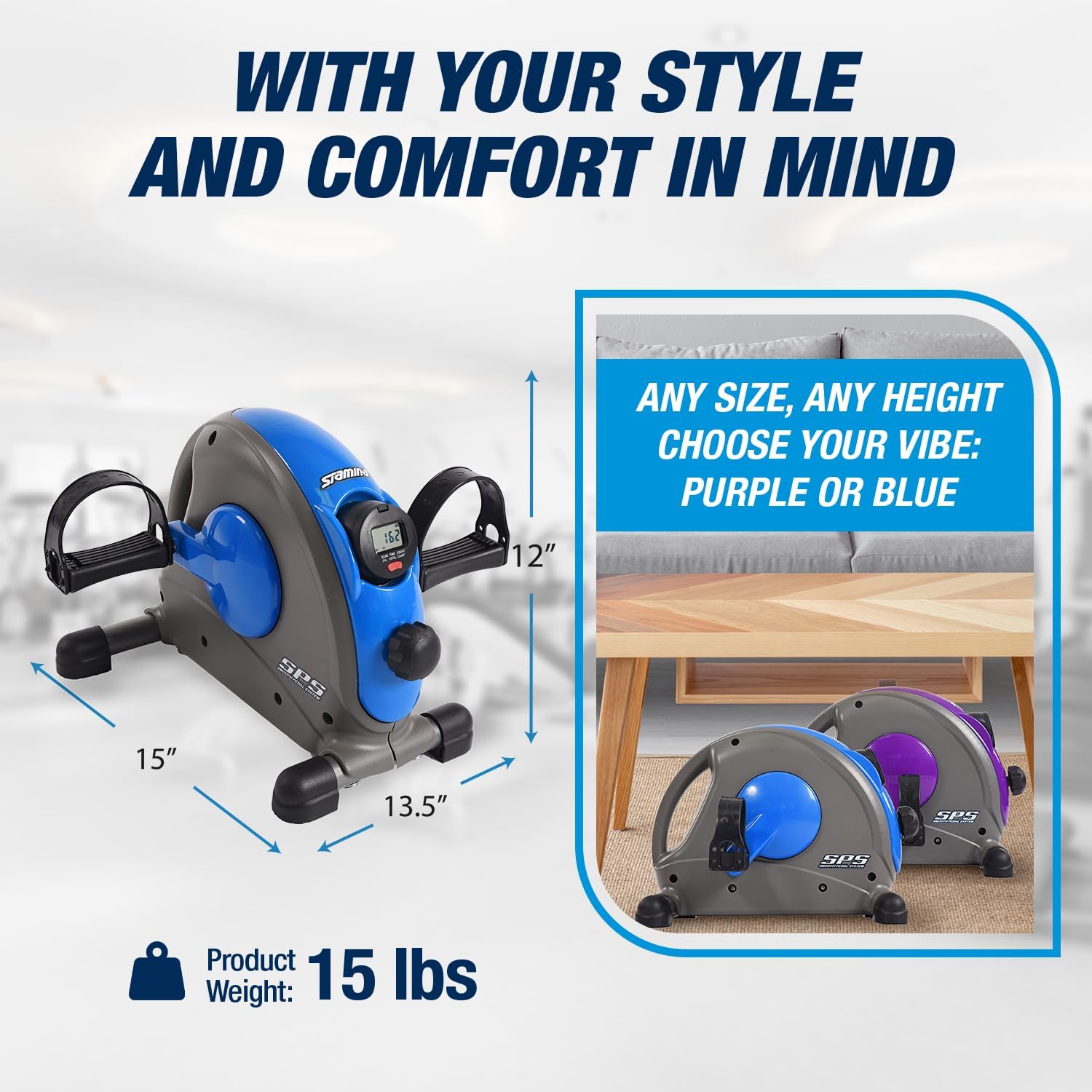 Stamina Exercise Bike with Smooth Pedal System - Image 9