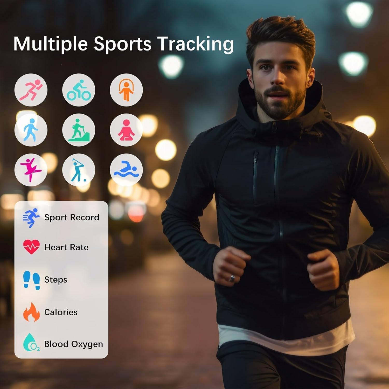 Smart Rings for Women Men, Fitness Ring with Heart Rate, Blood Oxygen, HRV, Pressure, Sleep Tracker, Step Tracker, No Subscription Fee, IP68 Waterproof Smart Ring for iPhone & Android (Silver 8#) - Image 4