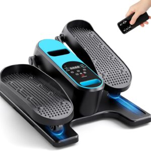 Dripex Under Desk Elliptical Machine, Electric Leg Exerciser While Sitting for Seniors, Portable Seated Pedal Exerciser with 12 Level Speeds, Remote Control, 6 Auto preset Programs