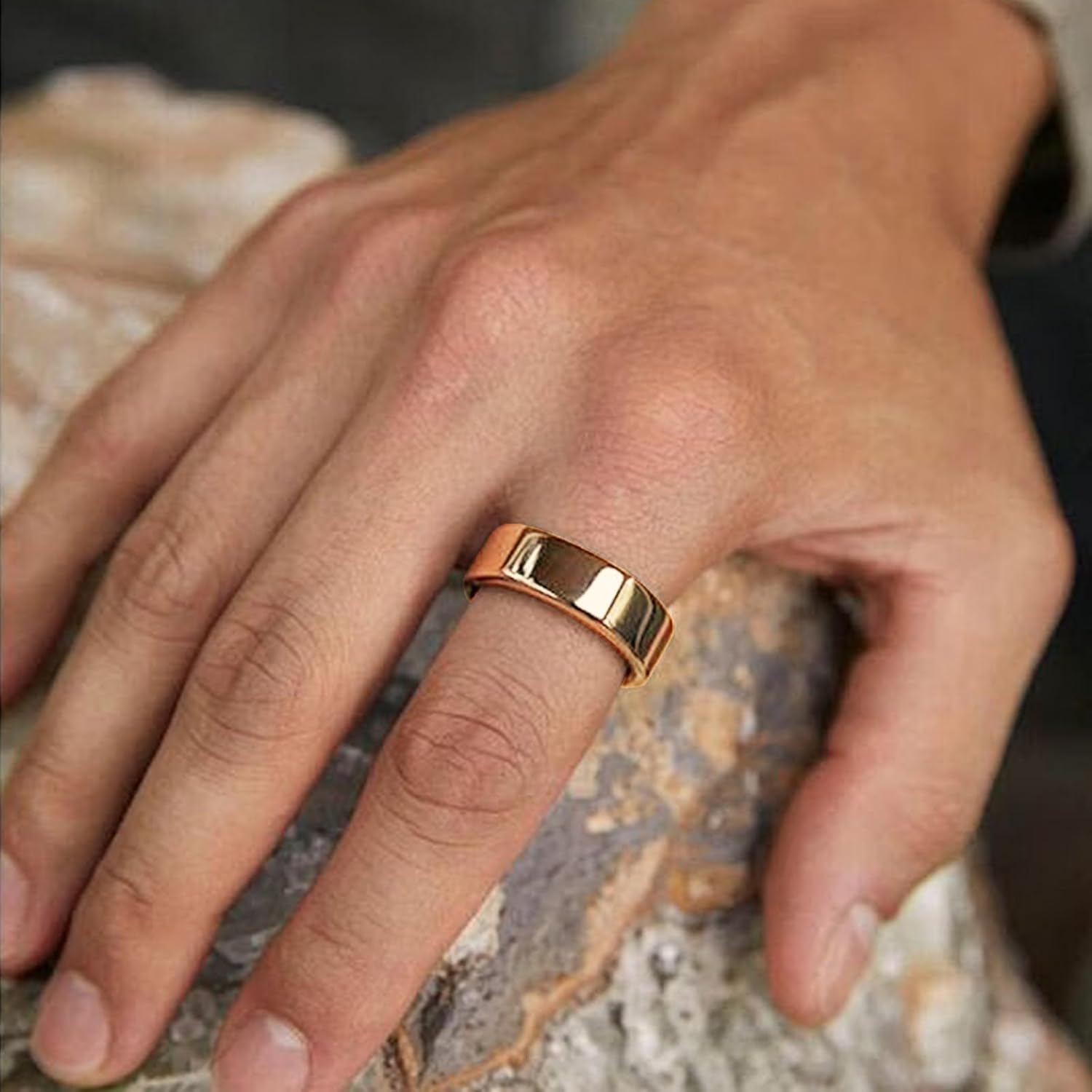 Smart Ring for Women&Men-Activity/Sleep/Heart Rate/HRV/Stress/Women's Health Tracker-IP68 Waterproof/Wearable-No Subscription Fee Required-Compatible with iPhone &Android (Gold, 8) - Image 7