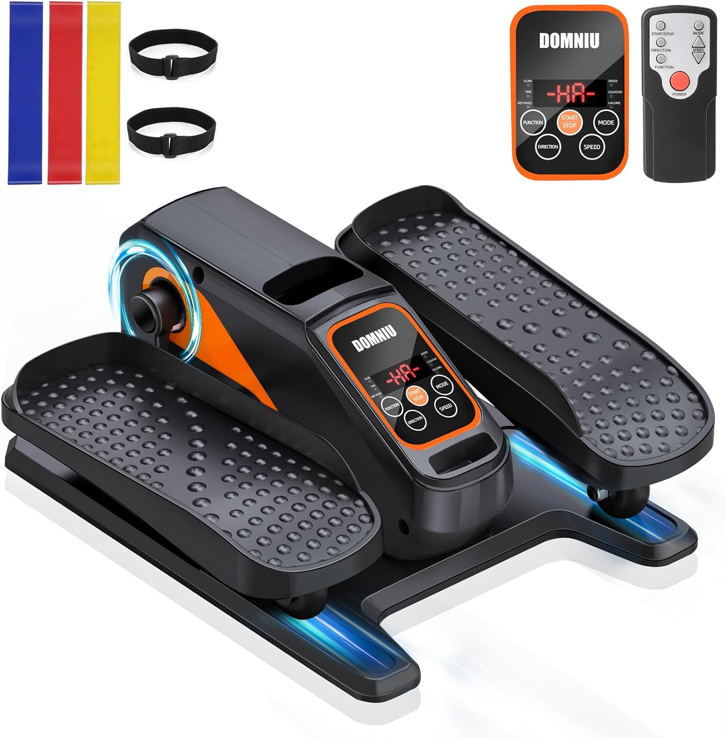 Under Desk Elliptical Machine, Electric Ellipse Leg Exerciser While Sitting for Seniors Adults, Quiet & Portable Electric Seated Pedal Exerciser with Remote Control, 15 Adjustable Speeds, 5 Auto Modes - Image 2