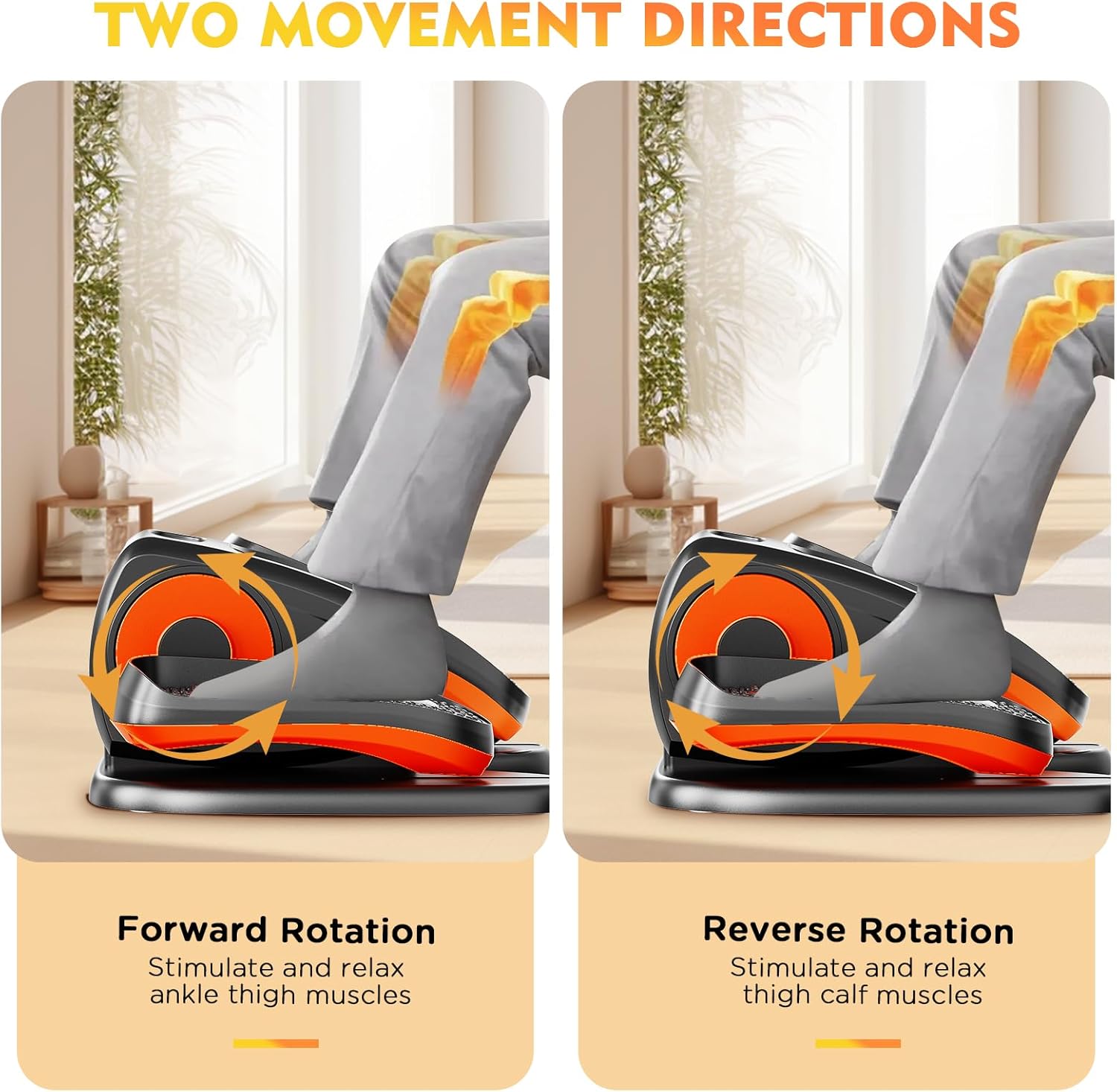 Under Desk Elliptical Machine, Electric Ellipse Leg Exerciser As Seen On TV with 12 Speed for Seniors,Portable Foot Leg Exerciser, Mini Seated Pedal Exerciser for Home Office - Image 6