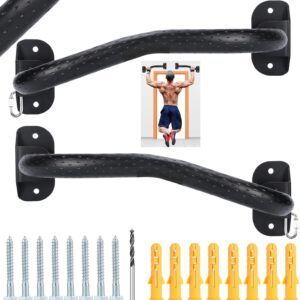 Wall Mounted Pull Up Bar Carbon Seel 800LB Adjustable Width Upper Body Fitness Bar Door Multi-Grip Portable Indoor Pull Up Bar For Doorway Home Gym Fitness Instructor