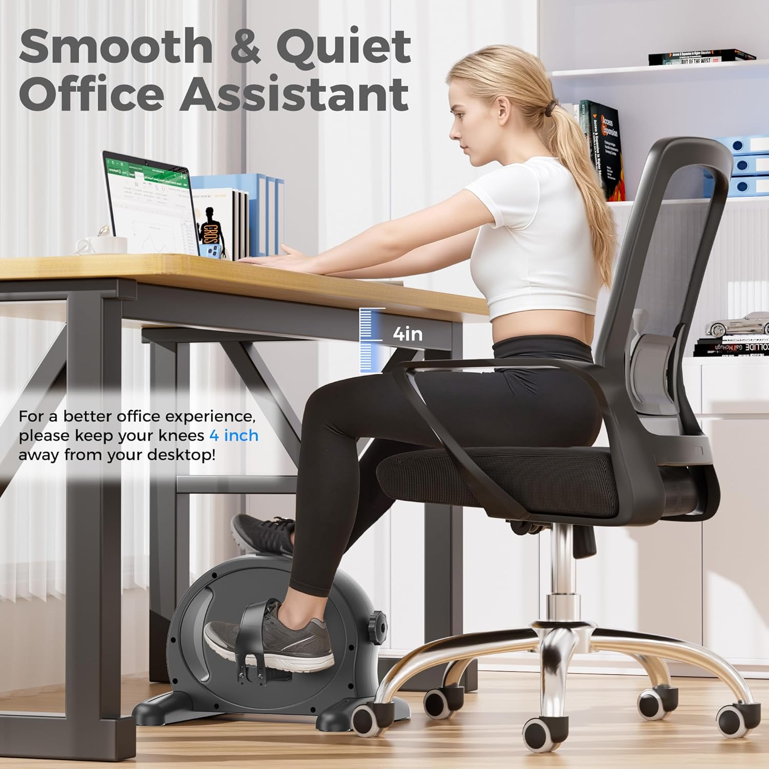 Padel Exerciser Mini Exercise Bike for Leg and Arm Cycling, Warm Up Exercise - Image 6
