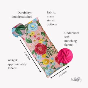 Yoga Eye Pillow, Lavender Microwave Heating Pad Hot & Cold Pack Eye Pillow Aromatherapy Gift, Microwavable, Scented or Unscented, 9″ x 4″ (Vintage Floral, Lavender)