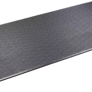 SuperMats Heavy Duty Equipment Mat 11GS Made in U.S.A. for Large Treadmills Ellipticals Rowers Rowing Machines Recumbent Bikes and Exercise Equipment (3-Feet x 6.5-Feet) (36 in x 78 in) (91.44 cm x 198.12 cm) , Black