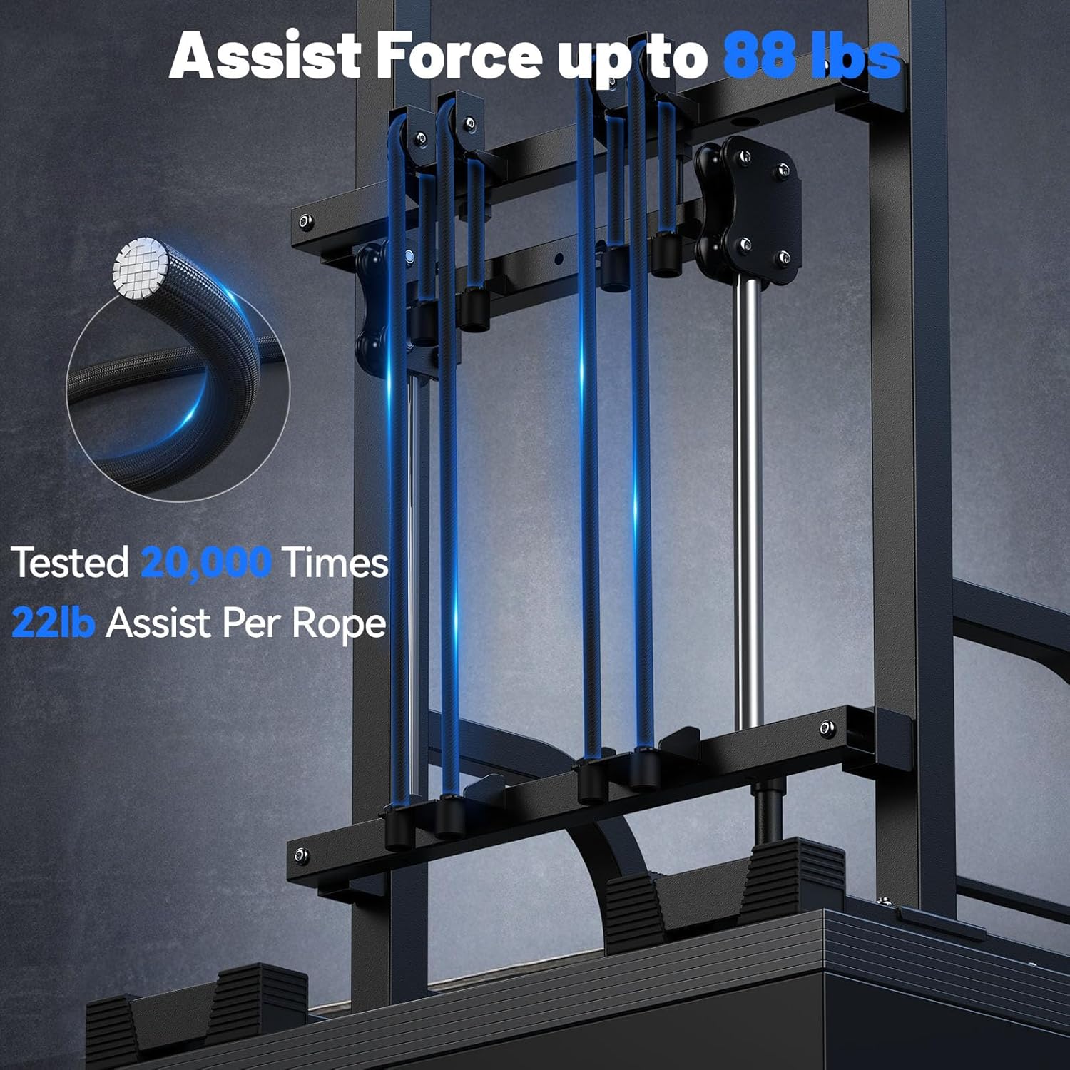 Sportsroyals Power Tower Pull Up Bar Station, 450LBS Stable Pull Up Dip Station for Home Gym Strength Training Equipment - Image 4