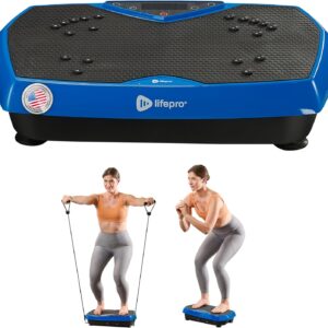 Lifepro Vibration Plate Exercise Machine with Magnetic Acupoints – Full Body Vibration Platform for Beginners and Recovery – Ideal Lymphatic Drainage Massager for Muscle Toning and Overall Fitness