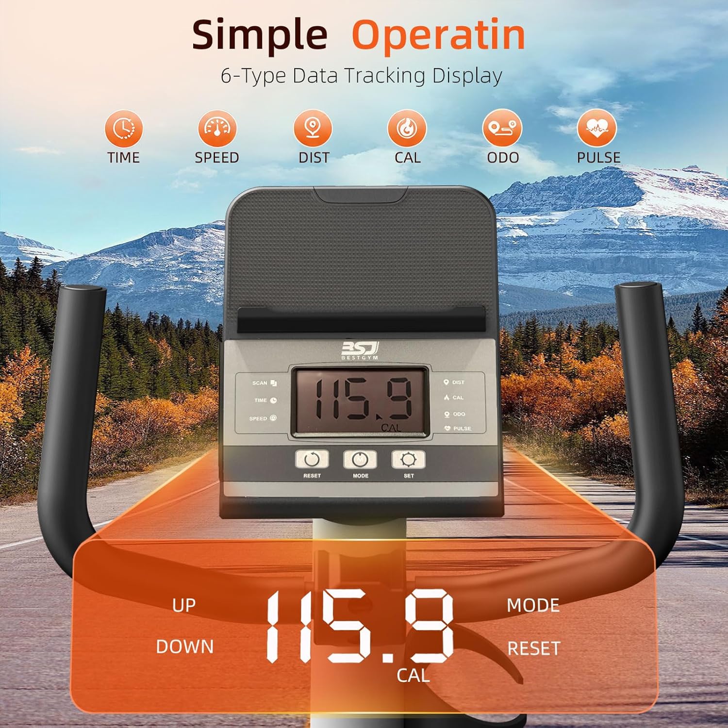 Recumbent Exercise Bike, Recumbent Stationary Bike for Home, Recumbent Bike 350LBS Weight Capacity, Magnetic Recumbent Bike with Smart APP, LCD Monitor, Heart Rate Handle - Image 5