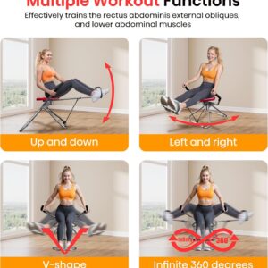 AB SWING INFINITY- Home Ab Workout Machine, Core Training Equipment, Multi-Functional Ab Exercise Trainer, Foldable for Easy Storage, Ideal for Home Gyms, Strength Training, and Fat-Burning Workouts