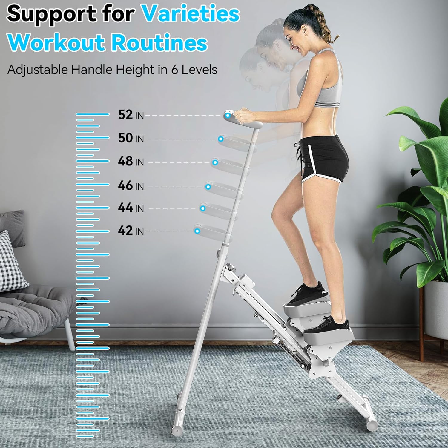 Stair Stepper for Home,Stair Climber Foldable,Large Pedal Vertical Climber Machine for Full-Body Workout,Steppers for Exercise at Home with 300LBS Loading Capacity - Image 6