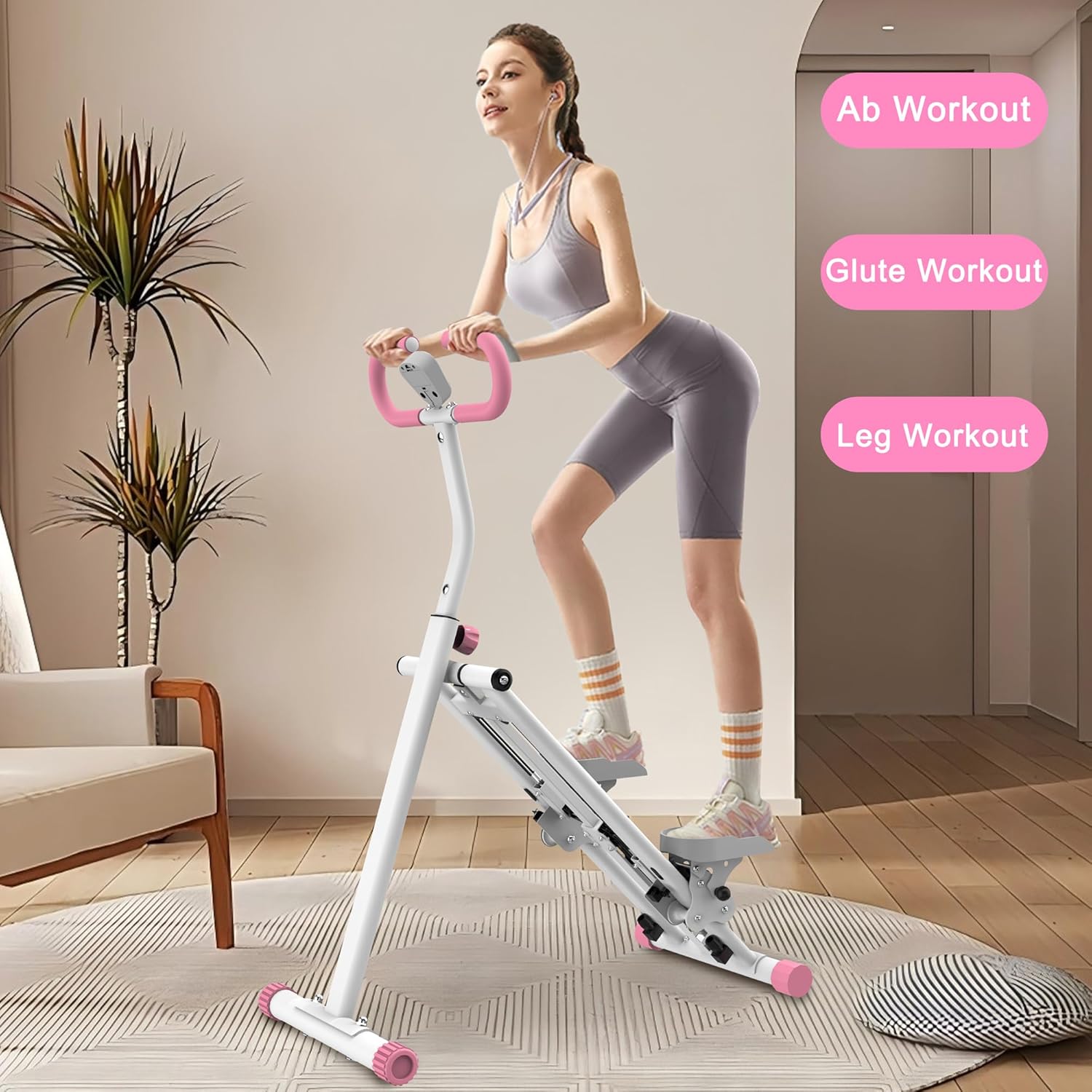 Stair Stepper for Home-Upgrade Vertical Climber Workout Machine for Full-Body Exercise Climber Fitness Equipment with Stable Frame Adjustable Handlebar - Image 3