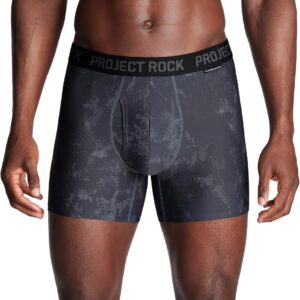 Under Armour mens Men’s Project Rock Performance Tech Mesh Boxerjock Brief, 5″ Inseam, 2-pack