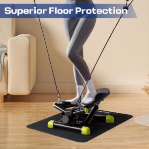 MoyRetty Non-Slip Workout Mat for Under Desk Elliptical(23.6×15.7 inches), Ellipse Leg Exerciser Machine Mat, Suitable for Electric Seated Foot Pedal Exerciser, Stability and Floor Protection