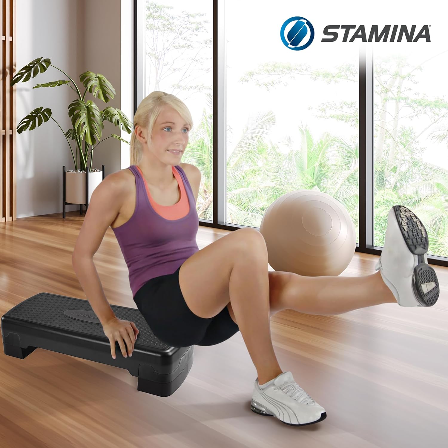 Stamina Aerobic Step with Portable and Lightweight Construction for Fitness, Sports, and Outdoor and Indoor Recreation - Image 4