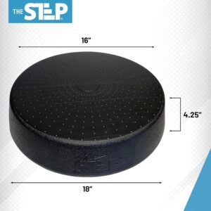 The Step Radius Round Aerobic Step – Stair Stepper Exercise Platform, 4.25” High, Durable Aerobic Step Platform with Non Slip Rubber Feet, Made in USA.