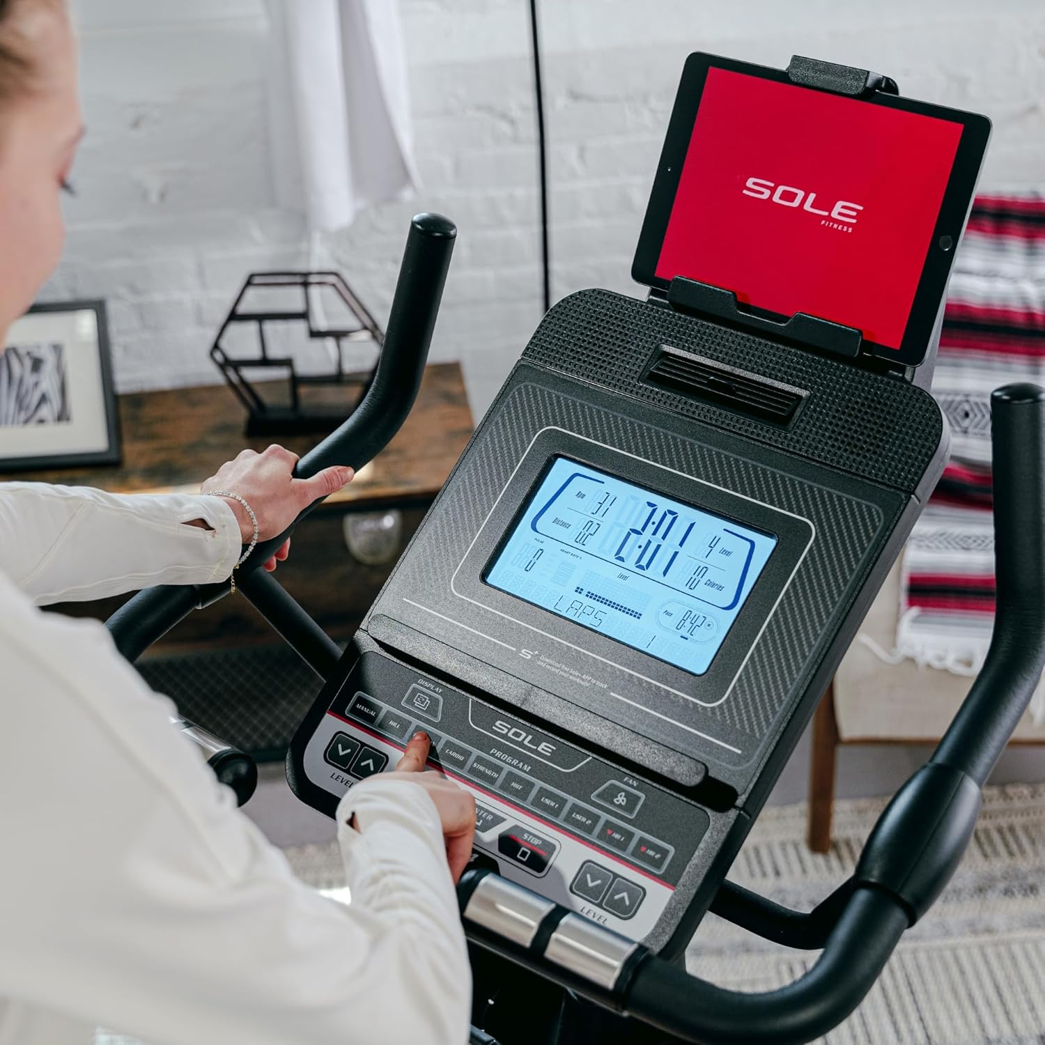 Exercise Bikes - Upright, Recumbent Bikes for Home Fitness, Indoor Gym Equipment, Seat Cushion, Touch Screen/LCD Display Options, Sole Fitness Models SB900, SB1200, LCB, LCR, R92, B94 - Image 3