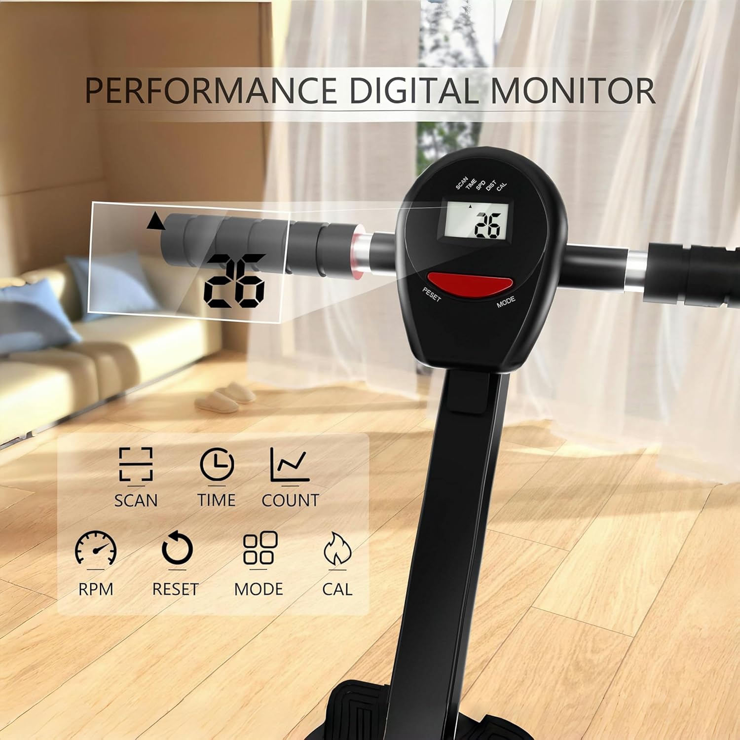 Rowing Machine for Home, Magnetic Rower Machine with Quiet Resistance, Foldable Rower for Home Use, Burn Fat & Sculpt Muscles - Image 5