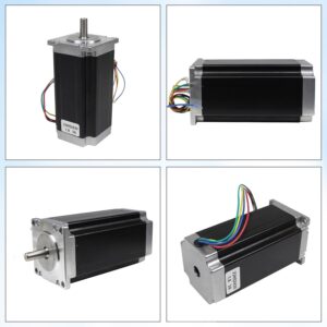 CNCTOPBAOS Nema23 CNC Stepper Motor 425oz-in 112mm 3A 2.8N.m 1.8° 4 Lead Wire for CNC Router Engraving Milling Lathe Machine