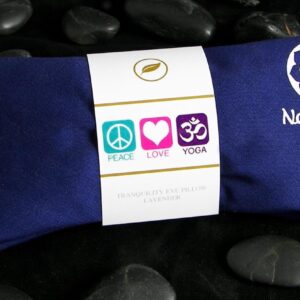 Yoga Eye Pillows – Unscented Eye Pillows – Namaste Hot Cold for Stress, Meditation, Spa, Relaxation Gifts – Made in USA Set of 4 – Navy Cotton