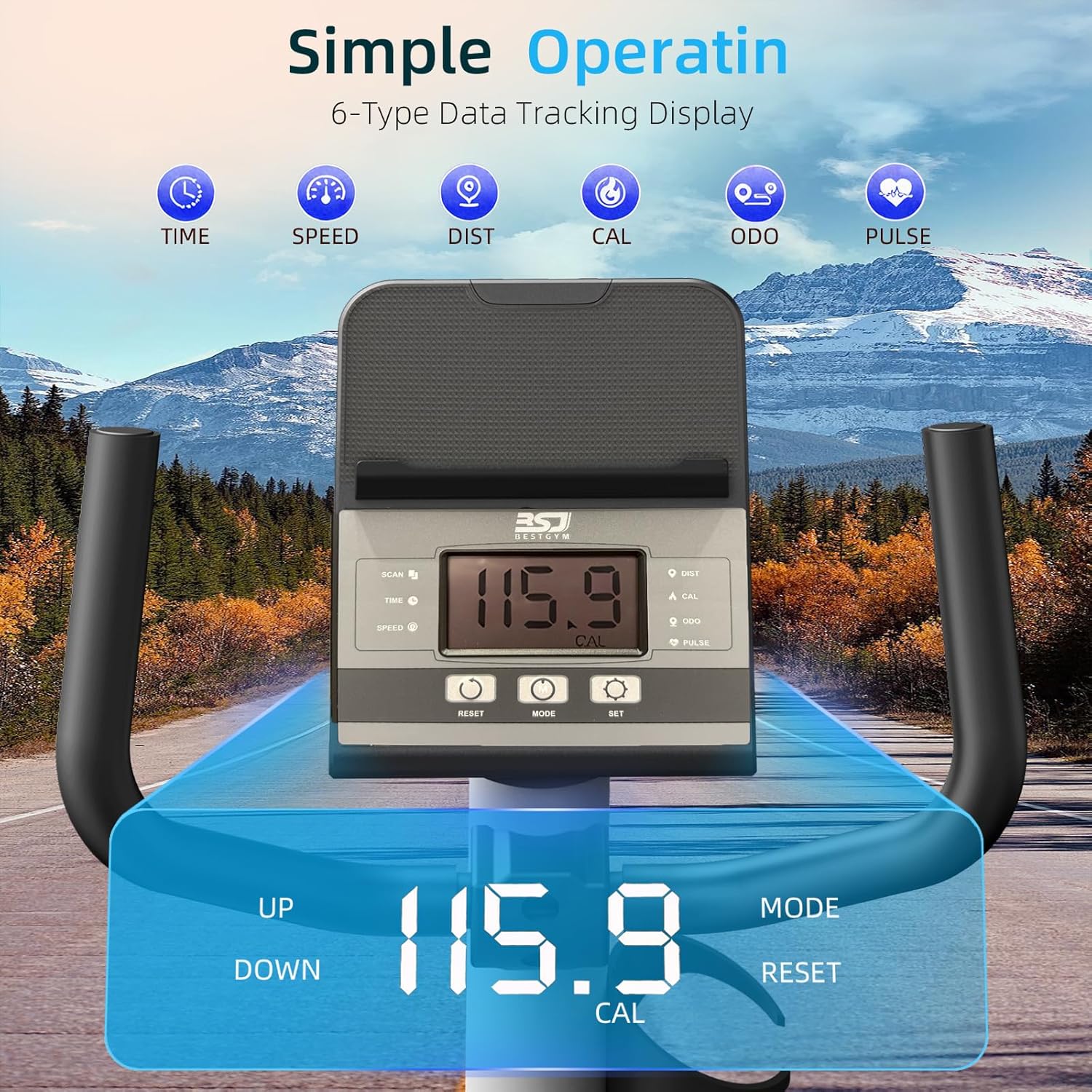 Recumbent Exercise Bike, Recumbent Stationary Bike for Home, Recumbent Bike 350LBS Weight Capacity, Magnetic Recumbent Bike with Smart APP, LCD Monitor, Heart Rate Handle - Image 5