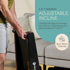 Lifepro Under Desk Small Walking Pad with 2-Stage Incline (5°/7°) – Burn More Calories While You Work – Compact Portable Mini Treadmill for Small Spaces – Low Noise, Space-Saving, 220lb Weight Load