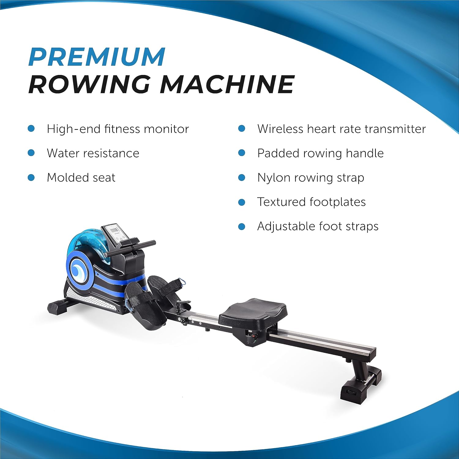 Stamina Inmotion Rower Compact, Efficient Cardiovascular Rowing Machine Smooth Adjustable Tension - Image 5