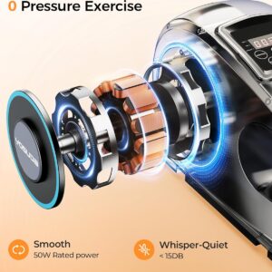 YOSUDA Under Desk Elliptical Electric, Elliptical Machine for Seniors,Fully Assembled Seated Pedal Exerciser with Remote Control with Free Footstraps & 10 Adjustable Speeds