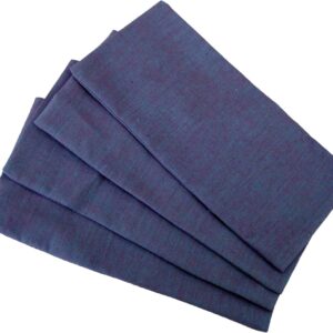 Eye Pillow Cover Pack of (4) – 4.5 x 9 – Soft Cotton Washable – fits Most Eye Pillows – Yoga Massage Meditation spa – USA Made – Bulk – Lilac Amethyst Purple