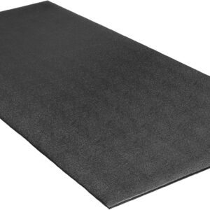 CAP Barbell Exercise Equipment Mat for Treadmill, Fitness Equipment Mat, Home Gym Floor Protection, Black, Pebble Design, 78″x36″x ¼”, Square Edges