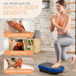 Lifepro Vibration Plate Exercise Machine with Magnetic Acupoints – Full Body Vibration Platform for Beginners and Recovery – Ideal Lymphatic Drainage Massager for Muscle Toning and Overall Fitness