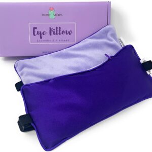 Weighted Eye Mask for Sleeping – Lavender Eye Pillow for Yoga, Meditation, Relaxation Headache, Migraine, Sinus Pain Relief