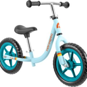 Retrospec Cub Toddler Balance Bike for Ages 18 Months – 3 Years – 12in No-Pedal Beginner Bicycle with Adjustable Seat, Puncture-Proof Tires & Safe Low Frame Design