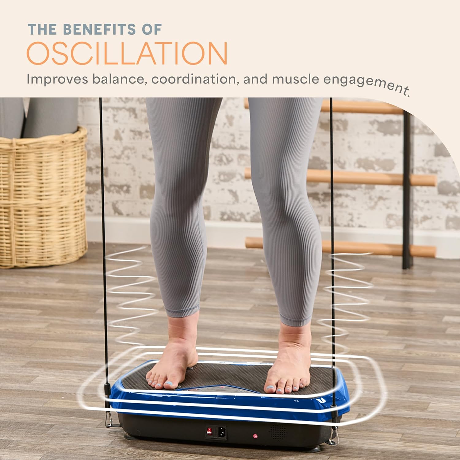 Lifepro Vibration Plate Exercise Machine with Magnetic Acupoints - Full Body Vibration Platform for Beginners and Recovery - Ideal Lymphatic Drainage Massager for Muscle Toning and Overall Fitness - Image 4
