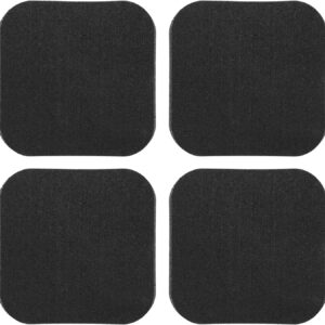 4Pcs Treadmill Mats, Coolrunner High Density Equipment Pads Noise Reduction for Floor Protection, Washing Machine Pads, Anti Vibration Rubber mats for Stationery Bike, Rowing Machine, Home Gym Station