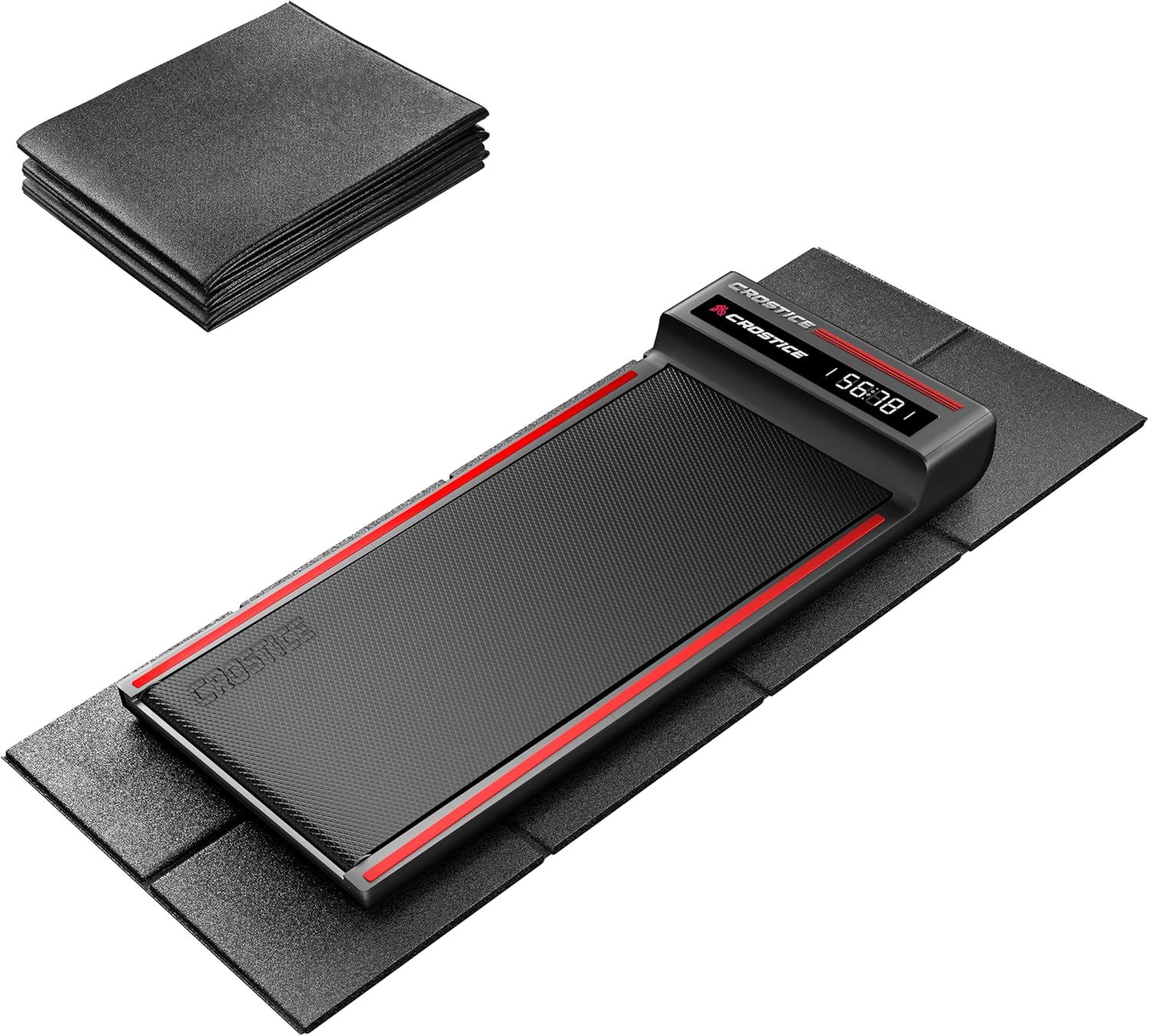 Walking Pad Mat 26 x 60, 1/4 Thick Floor Mat for Under Desk Treadmill for Carpet & Hardwood, Shock Absorption Protector for Small Mini Treadmill, Waterproof & Anti-Slip, Heavy-Duty