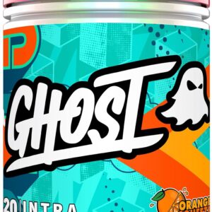 GHOST Intra Workout Powder, Orange Squeeze – BCAAs, & EAAs, Nootropics & Hydration – Essential & Branch Chain Amino Acids Supports Muscle Recovery & Focus – Pre, Intra & Post Workout Powders